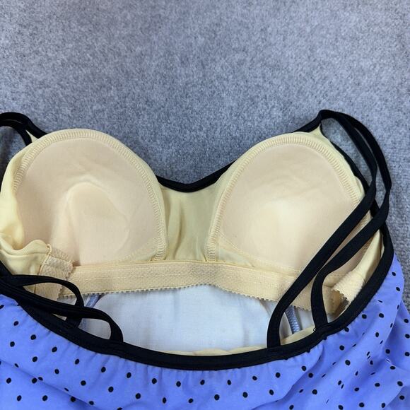 Miraclesuit 3-piece Polka Dot Tankini Swimsuit Set Size 10 Skirted Bottom Bra - Picture 15 of 15